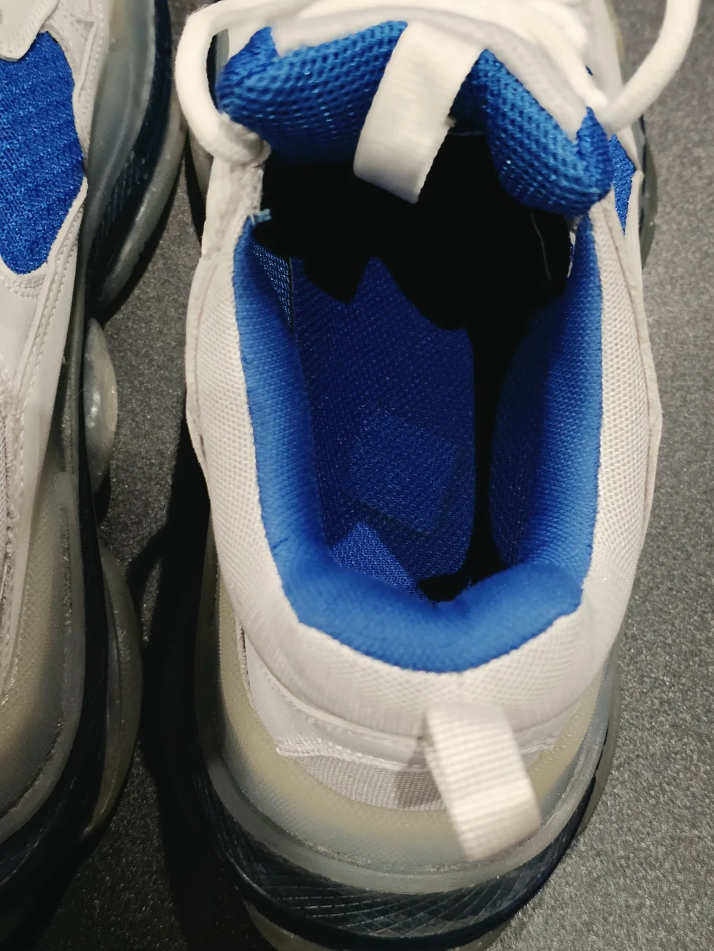 Balenciaga Triple S. White & Blue Chunky Sole Men’s Sneakers